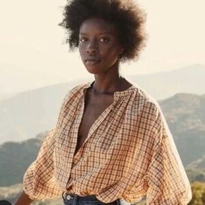 Doen Scarlet Blouse in Orange Meringue